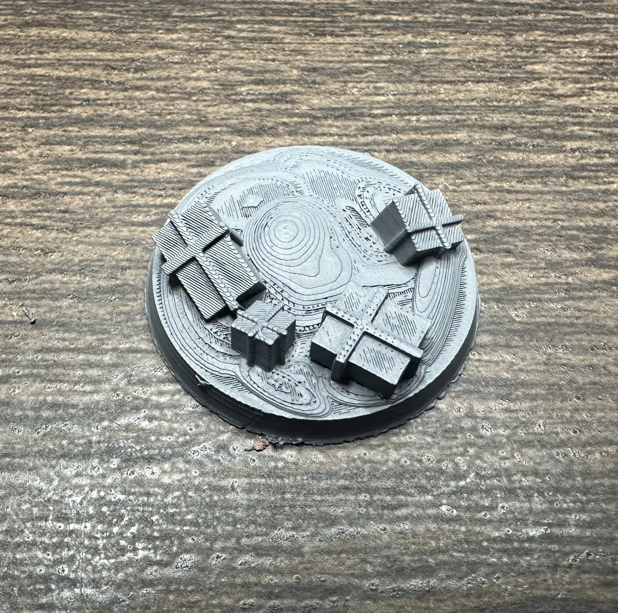 Christmas base with four wrapped presents in different sizes