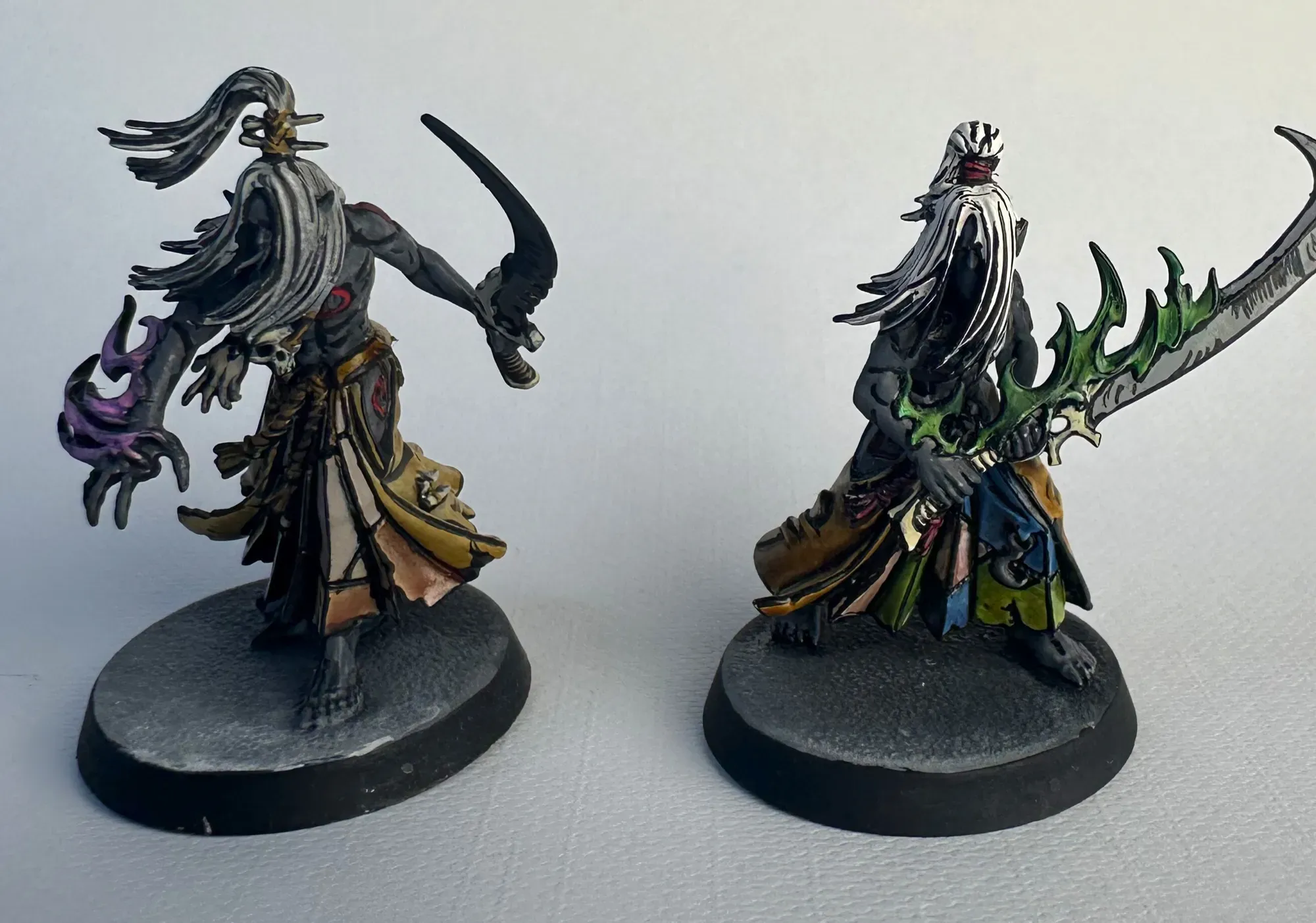 Side-by-side comparison of darker original hair vs brighter reworked hair